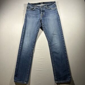 Baldwin Kansas City Henley Slim Leg Jeans Mens 32x30 Blue Stretch Denim USA Made